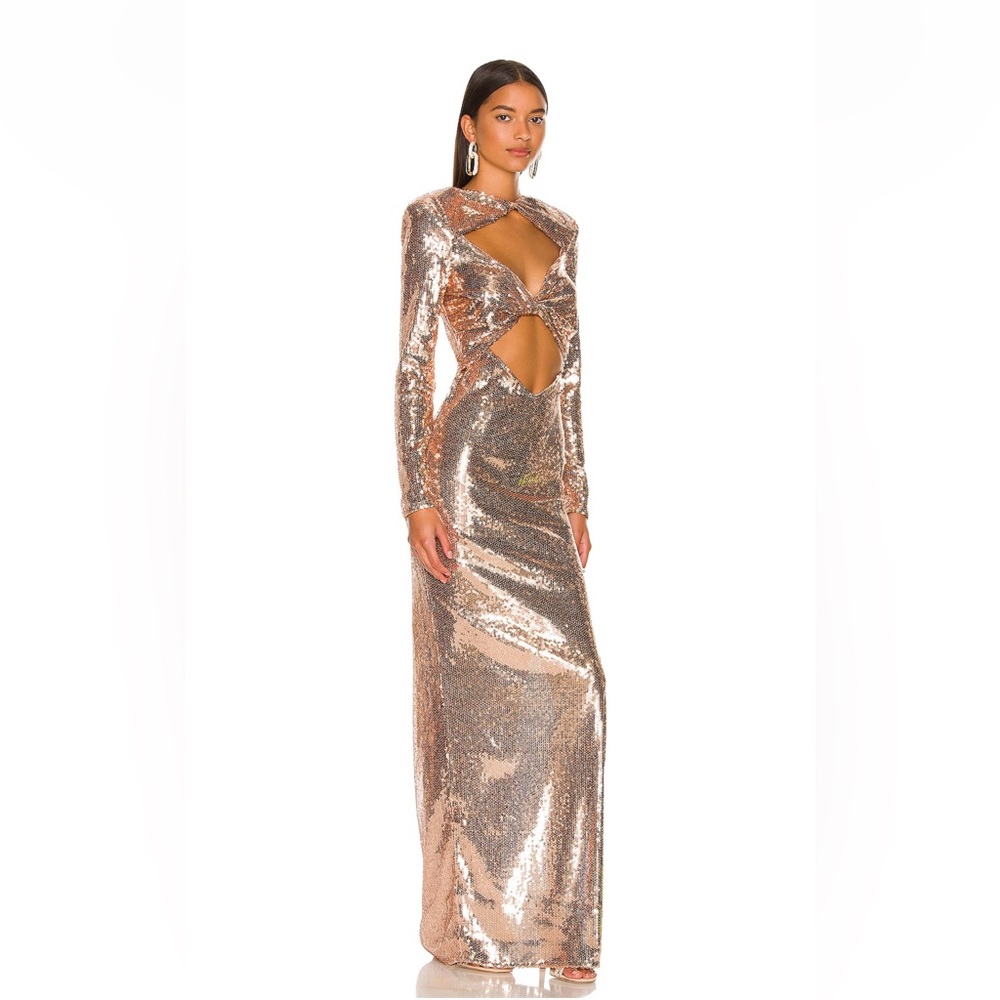 BRONX AND BANCO GOLD DAPHNE GOWN